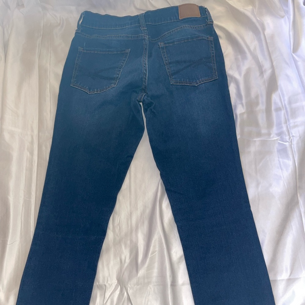 Aeropostal, size 2S, high wasted jegging, dark blue wash.